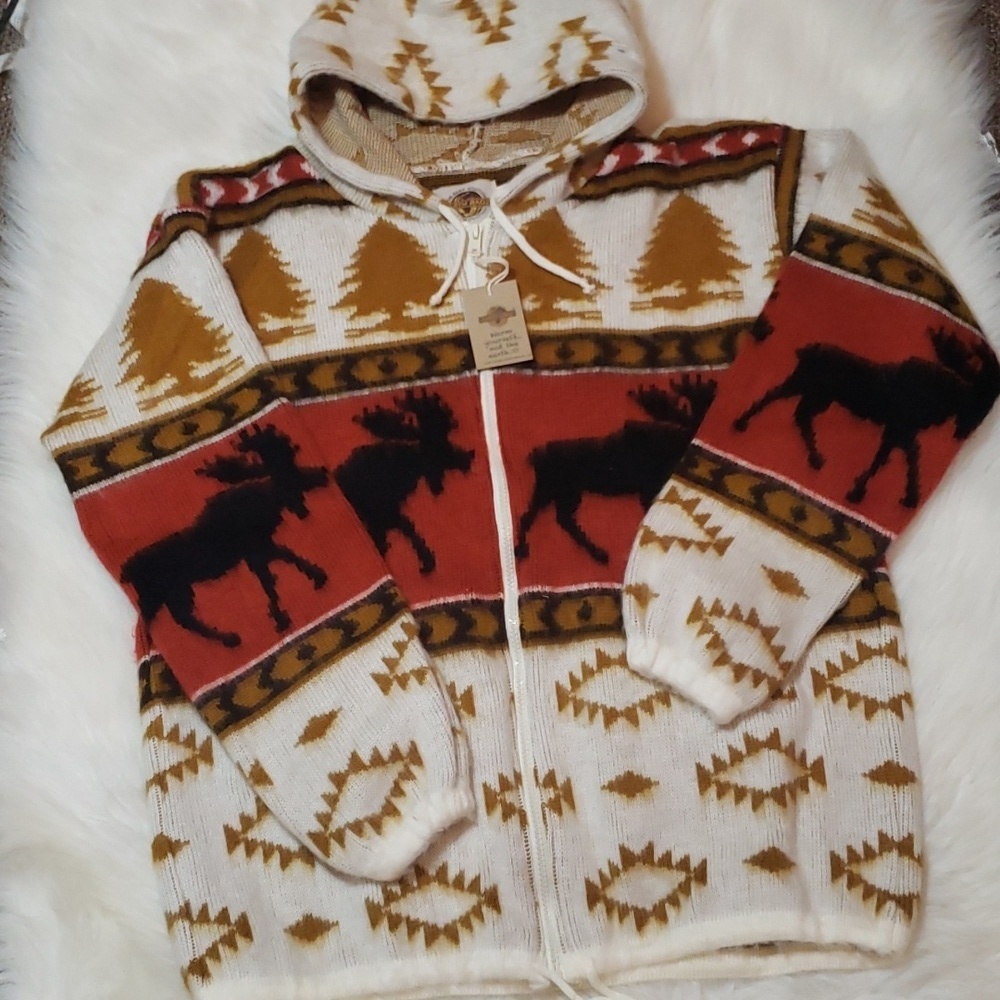 Earth Ragz full zip hooded sweater NWT
